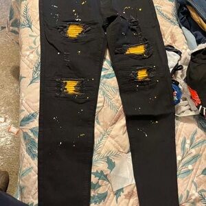 Black Ripped Skinny Jeans Size M